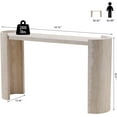 thumbnail image 2 of 53" Modern Console Table with Faux Mars Marble Pattern, Couch Table Behind Sofa for Living Room, Entryway, Hallway, Foyer, 2 of 18