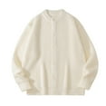 thumbnail image 1 of Ceisia Men's Polyester Solid Color Loose Border Gift Knitted Cardigan Casual Sweater Jacket, 1 of 5