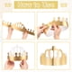 thumbnail image 4 of Uxcell 24 Pcs Coronas de Papel Corona de Hoja de Oro para Fiesta de Cumpleaños, Estilo de Formas Geométricas, 4 of 6