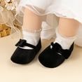 thumbnail image 3 of HsdsBebe Baby Girls Dress Shoes Infant Mary Jane Bowknot Soft Sole Shoes for Newborn First Walker, 3 of 8
