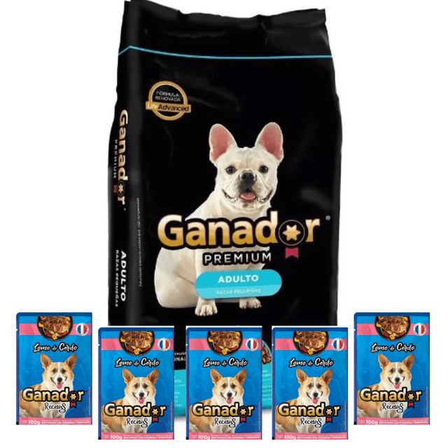 Alimento para perro ADM Ganador Premium adulto razas pequeñas 20 Kg