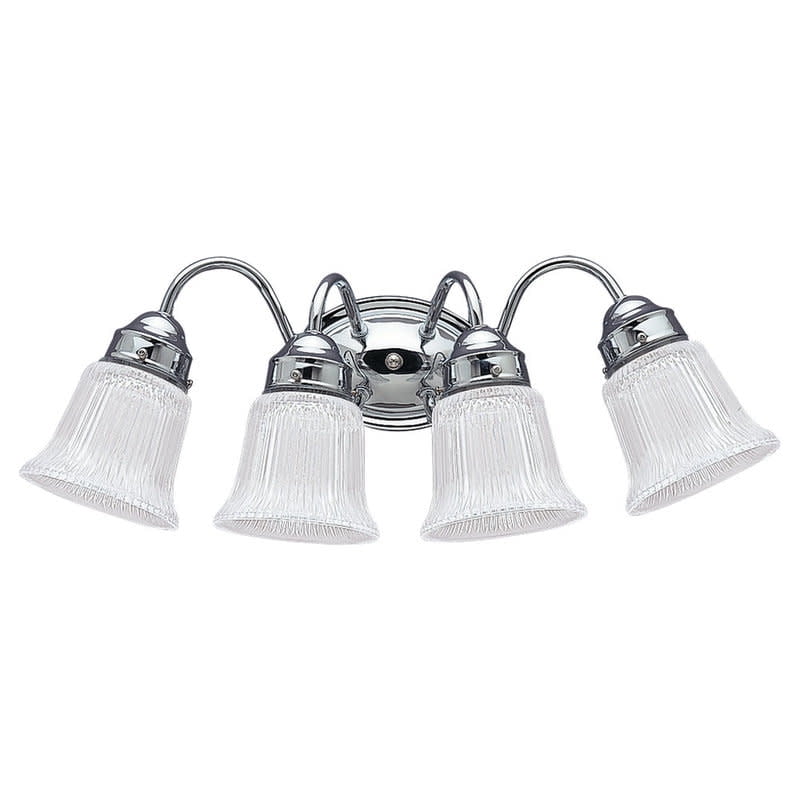 Sea Gull Lighting 4873-05 Brookchester Four Light Wall / Bath Vanity Style Fixture, Chrome
