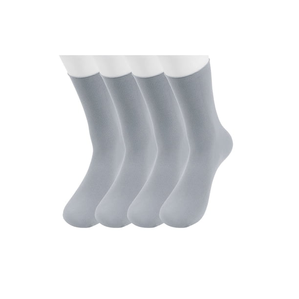 Calcetines de Nailon Transparentes uxcell con Puños Elásticos 2 Pares Gris M