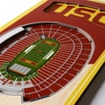 thumbnail image 2 of YouTheFan 953494 6 x 19 in. NCAA USC Trojans 3D Stadium Banner - Memorial Coliseum, 2 of 3