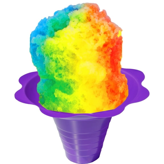 Hypothermias Purple Medium Shaved Ice Flower Cups- 250 Count