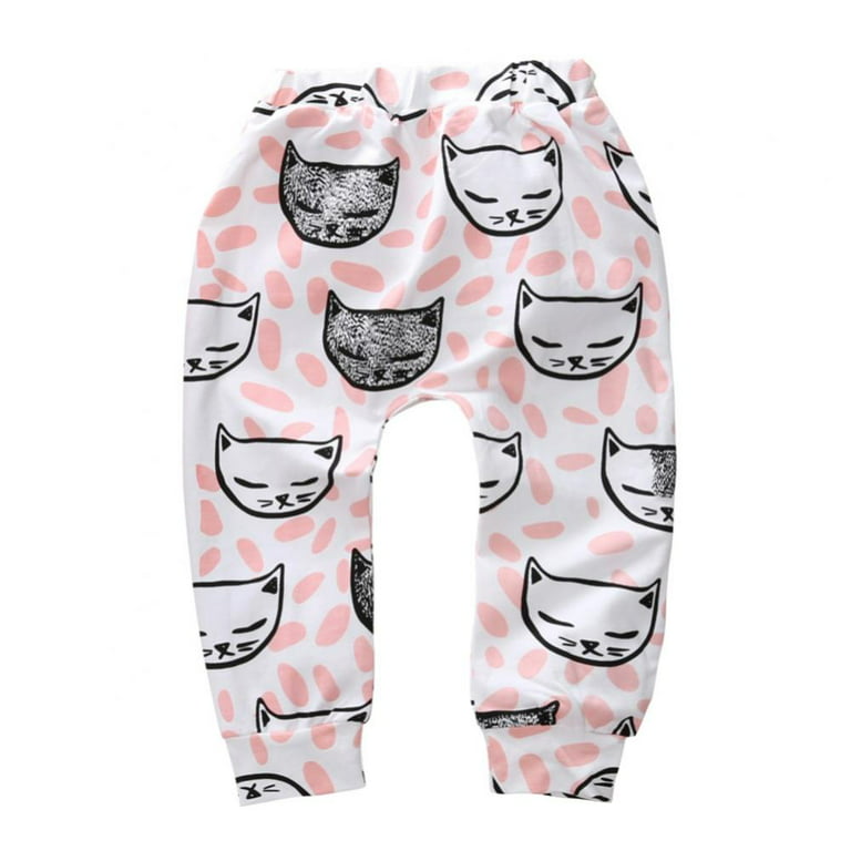 Maxcozy Toddler Baby Boys Girls Cartoon Print Cotton Pants Elastic  Sweatpants 18-24 Months - Walmart.com