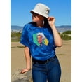 thumbnail image 2 of Girl W Short Hair Portrait Tie Dye Crystal Women -Image by Shutterstock, Female Small, 2 of 4