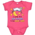 thumbnail image 3 of Inktastic I Love my Big Sister to the Moon and Back Cute Sheep Boys or Girls Baby Bodysuit, 3 of 5