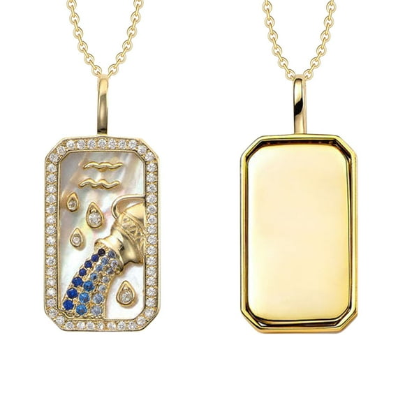 12 Constellations Necklace With Diamonds And Colored Stones Necklace 12 Constellations