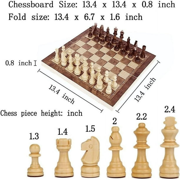 Master Of Chess Tablero De Ajedrez Plegable Para 3 Personas – Madera Europea, Piezas Con Fieltro, Diseño Hexagonal Único, Ideal Para Viajes Y Regalos, Para Niños Y Adultos