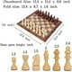 thumbnail image 4 of Juegos de tablero de ajedrez de madera de almacenamiento plegable, juego de mesa de ajedrez 3 en 1 para adultos y niños Exquisito juego de ajedrez de madera, 4 of 5