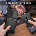 thumbnail image 6 of for Motorola Moto E13 4G Case with Slide Camera Cover, Heavy Duty Protective with Ring Kickstand & Card Holder Cell Phone Case for Motorola E13 4G LJK Green, 6 of 10