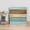 Blue, variant on Farmhouse Yellow Brown Wall Art Painting on Canvas, Vintage Wooden Striped Canvas Art Home Prints Wall Art Framed Modern Artwork for Living Room Bedroom Wall Decor 8x8in
