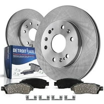 Detroit Axle - Front Disc Rotors Brake Pads for Chevrolet Silverado GMC Sierra Suburban Express Yukon XL 1500 Avalanche Tahoe Cadillac Escalade: 12.99 inch Front Rotor