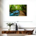 thumbnail image 3 of Elephant Stock Boardwalk In The Forest Wall Art - Horizontal Canvas Wall Art - Living Room Wall Decor - Nature Canvas - Brown And Blue Decor - 30" x 20", 3 of 8