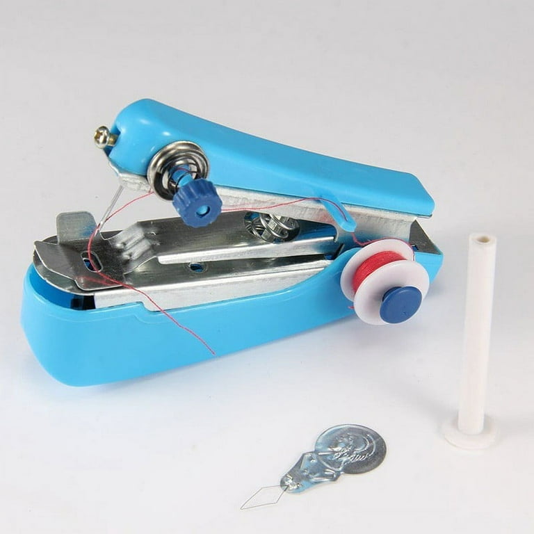  Handheld Sewing Machine, Mini Sewing Machine Quick Repairing  Suitable for Kids Clothes Denim Curtains Leather DIY