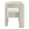 thumbnail image 3 of Loveseat Sofa Couch, Ivory White, Fabric, Living Kitchen Cafe Bistro Hospitality Restaurant, Modern Contemporary HB34867, 3 of 9