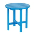 thumbnail image 2 of Garden 18" Inch Round Plastic Outdoor Patio Side Table, Pacific Blue, 2 of 7