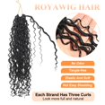 thumbnail image 4 of Pelo de ganchillo ROYAWIG Goddess Locs de 18 pulgadas para mujeres negras, 4 of 6