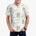 thumbnail image 1 of Balery Frog and Mushrooms Camisa Polo de Hombre con Estampado, de Manga Corta y Tejido Medio, Camisa Tipo Golf Polo-Small, 1 of 6