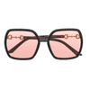 GUCCI-GG0890SA 002 Square Sunglasses Black Orange