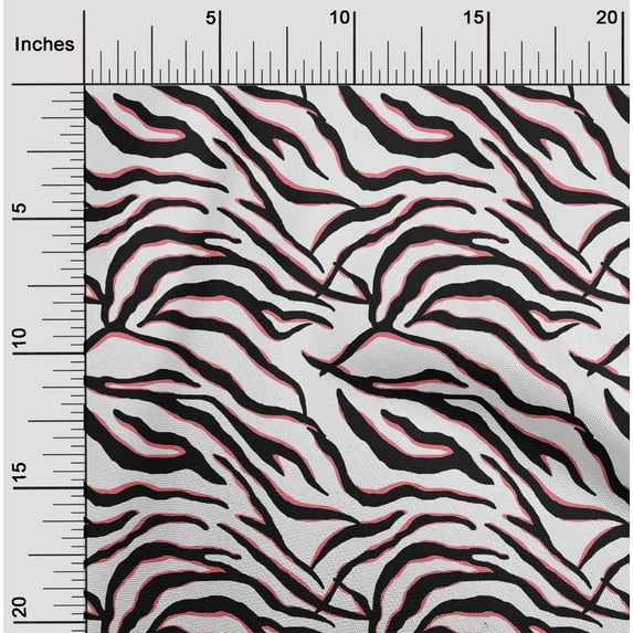 oneOone Cotton Poplin Medium Pink Fabric Skins Animal Sewing Craft Projects Fabric Prints By Yard 42 Inch Wide