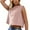 Pink, variant on Jalioing Crop Tops for Women Loose Casual Sleeveless Athletic Shirts Solid Color Crew Neck Summer Tank Tops