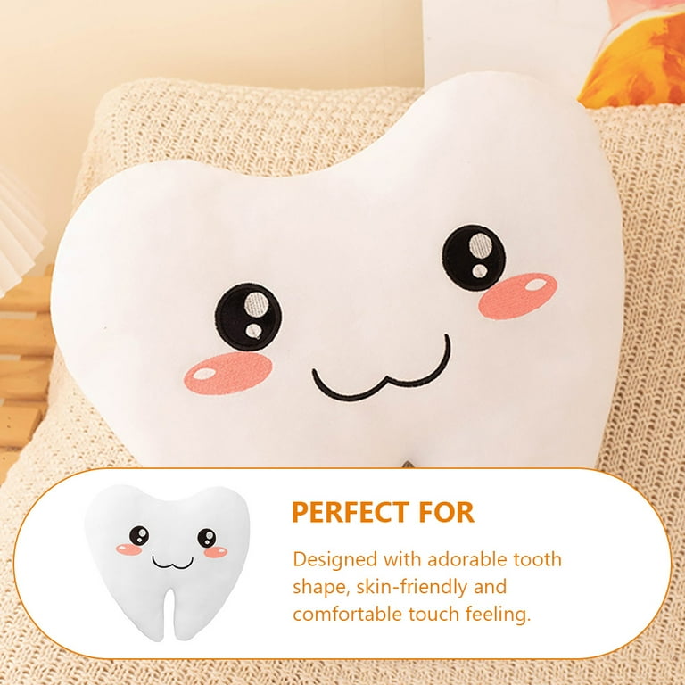 Cute Hugging Pillow Tooth Shaped Stuffed Toy Stuffed Throw Pillow for Bedroom Walmart