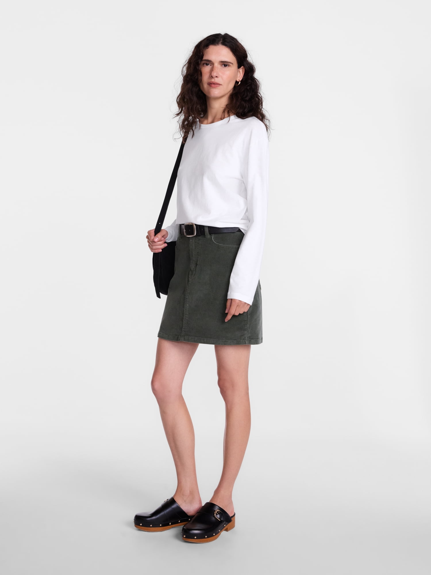 Scenario Women's and Women's Plus Relaxed Slub Tee with Long Sleeves, Sizes XS-4X
