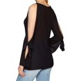 thumbnail image 4 of kensie Chandail en Viscose Texturé pour Femmes, Noir, P, 4 of 4