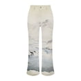 thumbnail image 4 of Endives Wide Leg Pants for Woman Landscape Painting Printed Elastic High Waist Pants Lightweight Casual Pant Spring Trendy White, 4 of 7