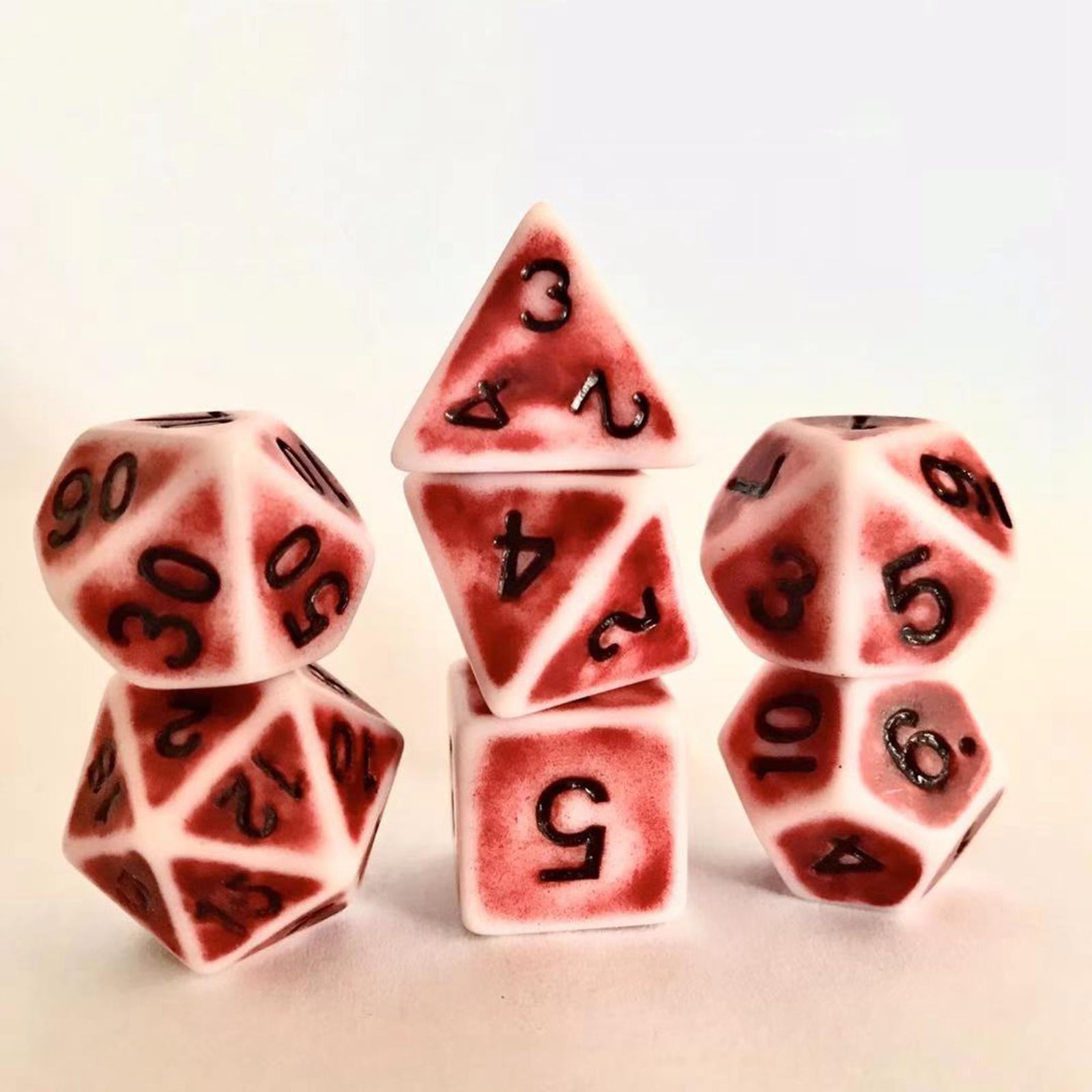 NEW Red Double Dice RPG Gaming D10 Ten Sided Die D&D 