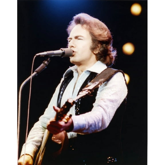 Neil Diamond singing Playing Guitar Photo Print (24 x 30)