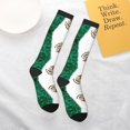 thumbnail image 6 of Women's Knee High Socks Mexican Flag Print Thermal Soft Knee Long Socks, 6 of 7