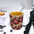 thumbnail image 5 of Yiaed record Skull rock Print Ceramics Coffee,Large Handle Design,Extra Large Tea and Coffee Cup for Office and Home Mugs, 5 of 6