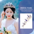 thumbnail image 2 of Miangastore Bridal Tiara with Rhinestone for Wedding Decoration Multi Color Zinc Alloy Lightweight, 2 of 9