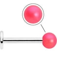 thumbnail image 5 of Body Candy 16G Stainless Steel Matte Pink Ball Labret Monroe Top Ear Cartilage Tragus Piercing Jewelry 5/16, 5 of 8