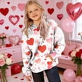 thumbnail image 3 of Sudadera con capucha para niñas y niños, sudadera de manga larga con cuello redondo y estampado de moda, jersey con bolsillo, 3 of 8