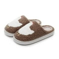 thumbnail image 4 of Kalauyu Slippers for Women and Men Slippers Indoor Bedroom Fluffy Warm Fleece Slippers Winter Soft Cozy Home Non-Slip Soft Plush Slip-on House Shoes, 4 of 9