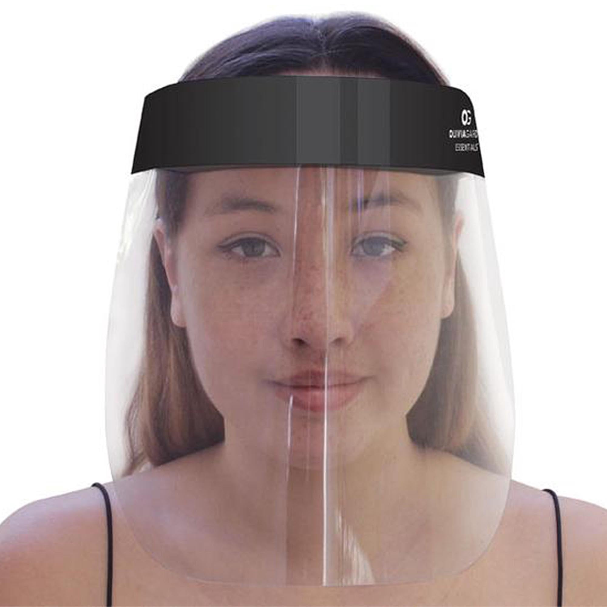 Olivia Garden Essentials Bundle - 5 Face Shields With Black Band (8 5/8" X 13") (Individual Peggable Bag)
