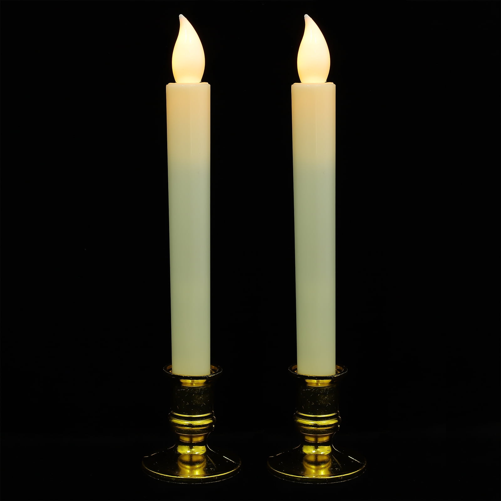 Askfic Candle Lamp 2Pcs LED Electric Window Candles USB Rechargeable for Decoration 10.04"X2.17"X2.17"