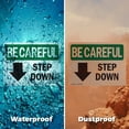 thumbnail image 5 of (2 Pack) Step Down [Down Arrow] With Symbol OSHA Be Careful Sign, 5 of 7