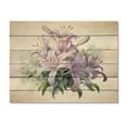 thumbnail image 3 of Designart "A Symphony of Purple and Green Lilies I" Floral Print on Natural Pine Wood, 3 of 5