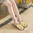 thumbnail image 5 of House Slippers for Women Men - Watercolor With Sunflowers Lightweight House Shoes Fuzzy Slippers, Soft Slip-On Cozy House Slippers for Woman Indoor Outdoor, 5 of 7