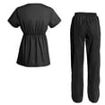 thumbnail image 2 of Women's Scrubs Set Scrub Top and Pants Scrubs Set, 2 of 3