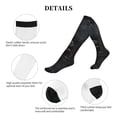 thumbnail image 4 of Honeii Ornate Dark Skull Book Print Sports Compression Socks,Running Crew Socks,Moisture-Wicking Anti-Blister Hiking&Gym Athletic, 4 of 5