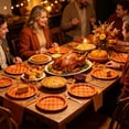 thumbnail image 6 of Disposable Paper Plates for Fall Harvest Party Decor - 24 Pack 7 Inch Dinner Plates Thanksgiving Autumn Pumpkin Maple Leaf Pattern Tableware Set, 6 of 6