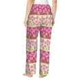 thumbnail image 3 of Xecao Flowers Women's Straight Lounge Pajama Pants: The Epitome of Relaxed Sleepwear, 3 of 9