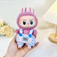 thumbnail image 3 of Mini ropa de peluche para muñecas, traje de 17cm, accesorios para Kpop, Exo, Labubu I II, Idol, monos a cuadros, ropa de regalo, 3 of 5
