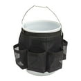 thumbnail image 1 of Zootealy Outdoor Fishing Bucket Organizer Bag with Multi-Pockets for Tools, Bait, and Accessories - Durable Polyester Material, Mesh Pockets, Adjustable Straps - Black, 1 of 7